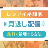 レンアイ格闘家のネット配信状況一覧【無料で視聴可！】